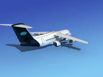 BAe 146-300 National Jet 3D model