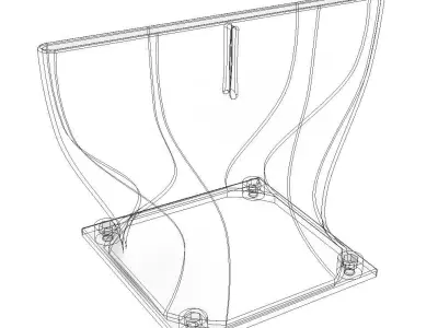 Flat nozzle for 120mm fans 3D print model