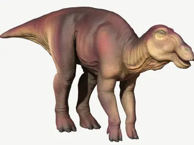 Edmontosaurus dinosaur Low-poly 3D model