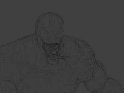 Carnage Rigged And Animated  Low-poly 3D model