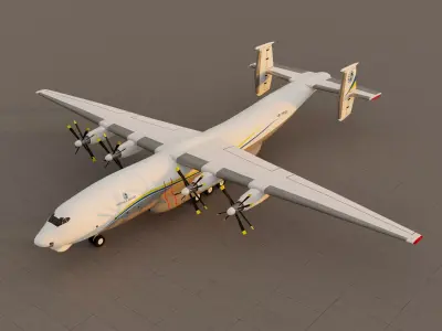 Antonov An-22 3D model