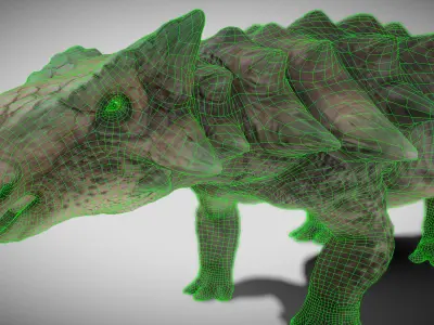Ankylosaurus Low-poly 3D model