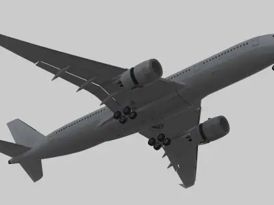Airbus A350-900 XWB Low-poly 3D model