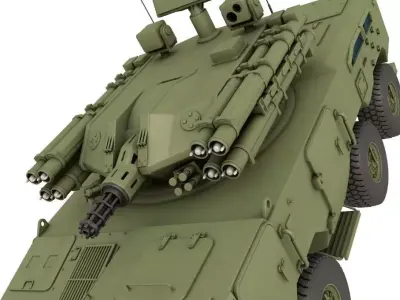 Type 625E  Air Defense 3D model