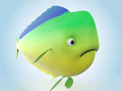 Mahi-mahi 3D model