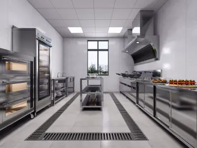 Commercial Kitchen 1 3D model