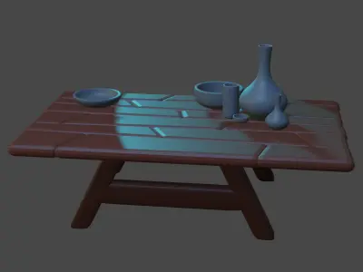 Table 3D model 9