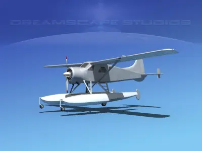 Dehavilland DHC-2 Bare Metal 3D model
