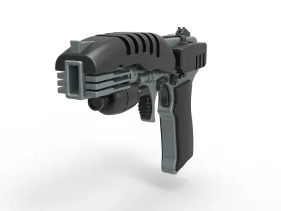 Phaser pistol EM-33 from Star Trek Enterprise 3D model