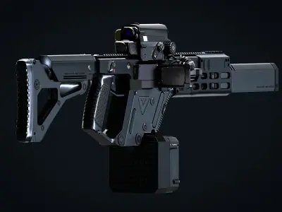 Kriss Vector Gen 2 Game ready model  Low-poly 3D model