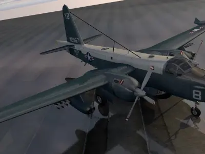 Lockheed P2V-7 Neptune - SP-2H 3D model