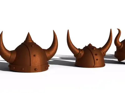 Warrior Helmet Set 3D model
