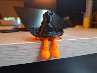 Witch Hat Desk Sitter STL Free 3D print model