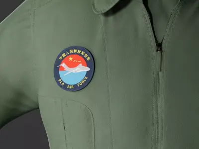 PilotCloth PLA air force Fatigues Free 3D model