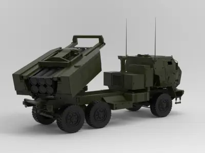M142 HIMARS multiple rocket launcher 3D model