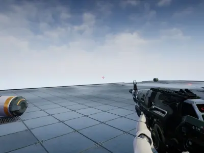 Sci-Fi Assault Rifle - game model Low-poly 3D model