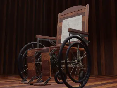 Wheel chair  Free 3D model