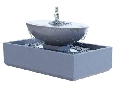 Campania - Recife Fountain 3D model