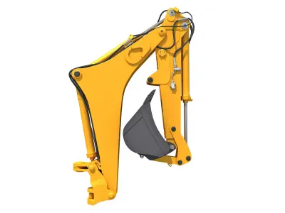 Backhoe Loader Attachment 3D model