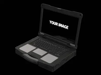 Rugged Panasonic Toughbook-40 Laptop 3D model
