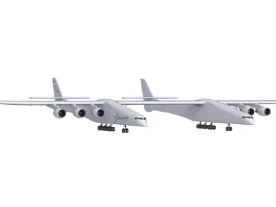 Stratolaunch Carrier Aircraft 3D Model 3D model