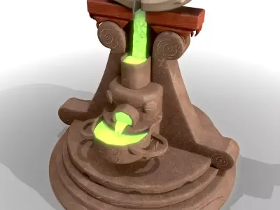 Fish Cutting Board PBR Texturing Low-poly 3D model