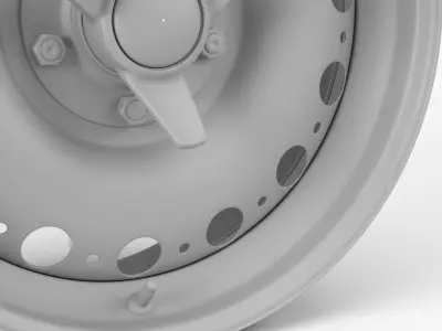 Dunlop D-Type Wheel 3D model