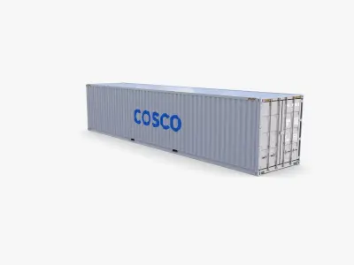 40ft Shipping Container Cosco v2 3D model