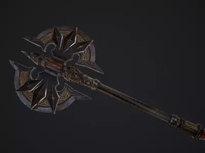 Axe Fantasy Game 3d model Low-poly 3D model Low-poly 3D model