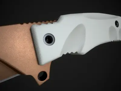 Kukri knife Low-poly 3D model