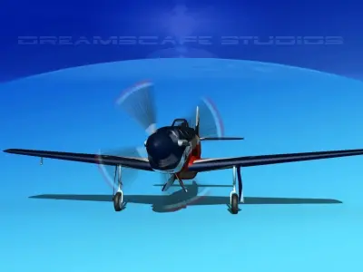 P-51 Mustang Sport Miss America 3D model