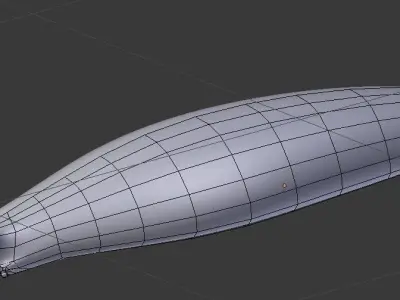 slug slug slug snail on plate 3D model