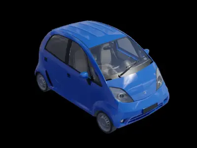 Car model Tata Nano 2008 Free low-poly 3D model