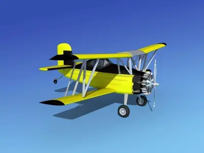 Grumman G-164 AgCat V06 3D model