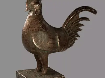 African Okukor Low-poly 3D model