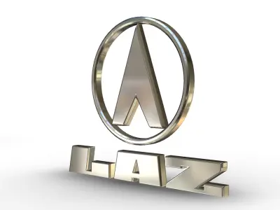 laz logo 3D model