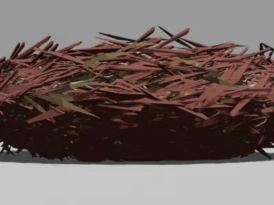 Bird Nest  Low-poly 3D model