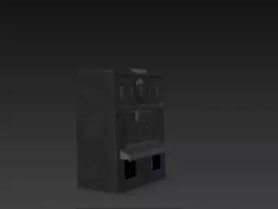 3D Empty Store Interior Model Black Friday 3D print model