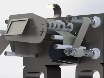 Paper Slitting Machine Free 3D model