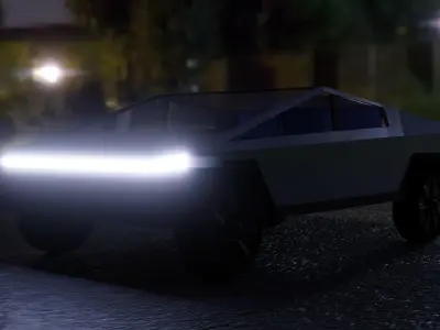 Cyber Truck Free low-poly 3D model