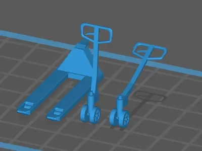 Hand pallet truck Scale Model 1 43 3D print model