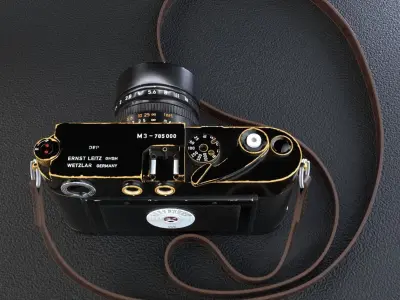 Old Camera Classic Camera Leica 3D Model With Octane 3D model