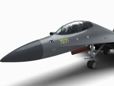 China J-16 Multirole Fighter 3D model