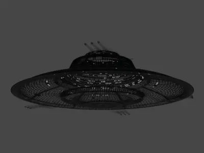 Haunebu 4 ufo spaceship 3D model