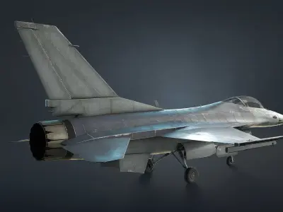 F-16 Fighting Falcon Game Ready Low-poly 3D model