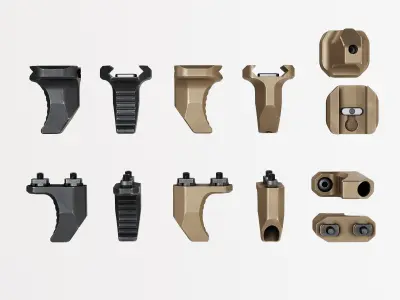 Arisaka Hand - Finger Stop Low-poly 3D model