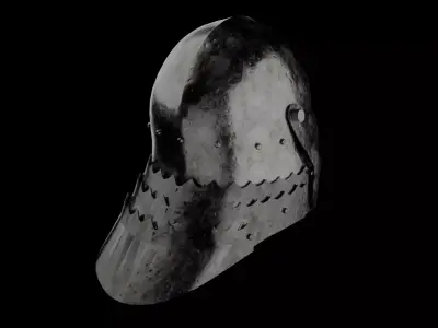 Sallet - Schaller Helmet 3D model