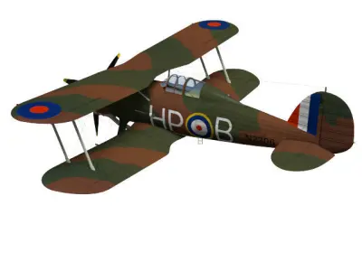 Gloster Gladiator Mk-II 3D model