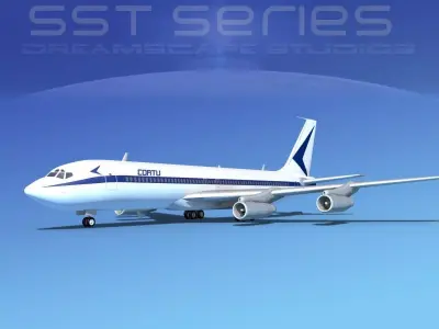 Boeing 707-320 SS Cortu 3D model
