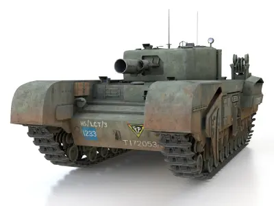Churchill MK IV AVRE - Cheetah 3D model